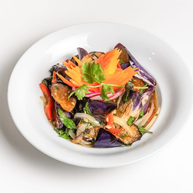 Eggplant & Basil.